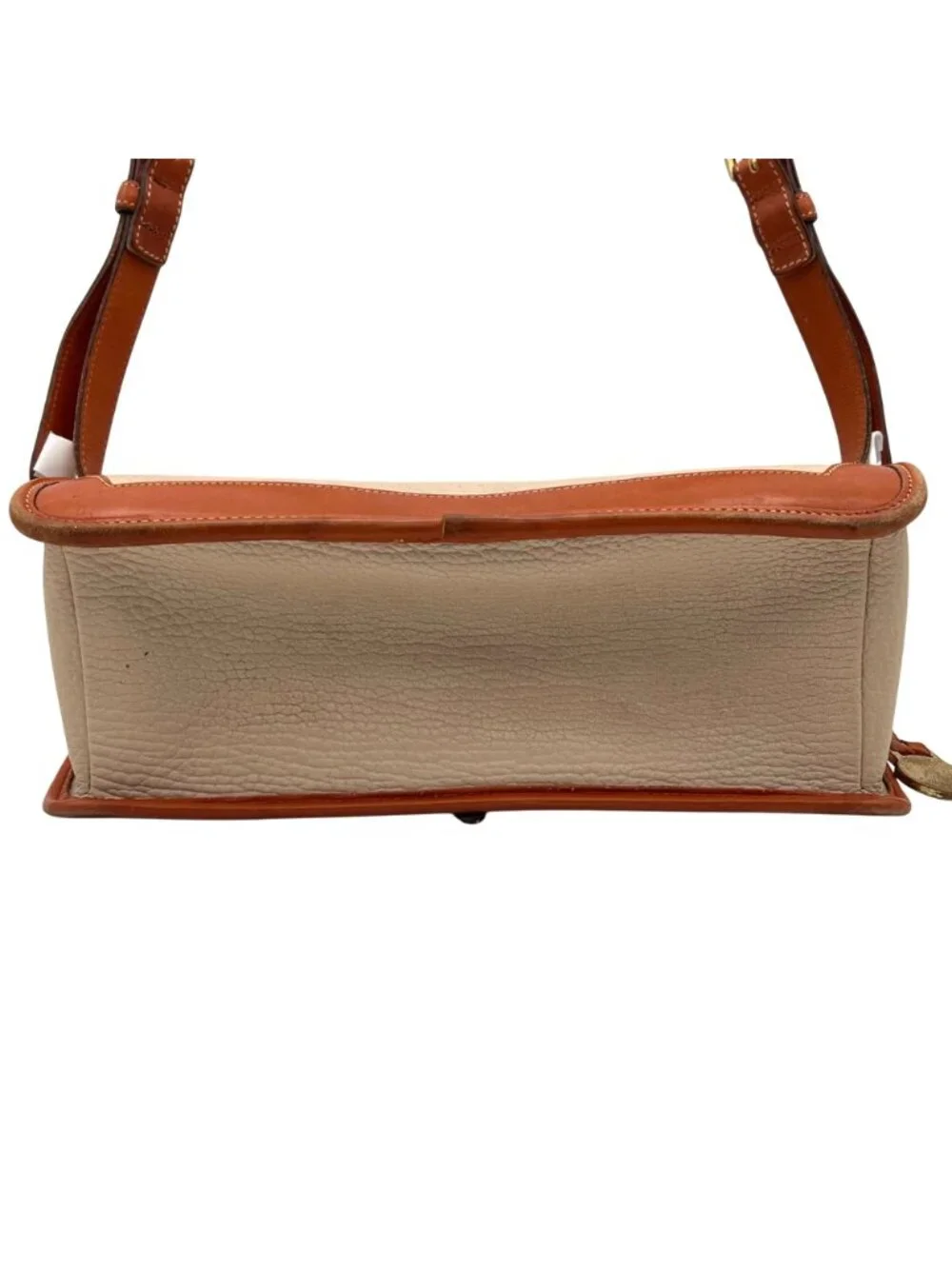 Dooney & Bourke Vintage All-Weather Leather Purse Shoulder Bag Tan Made in USA - Picture 9 of 16